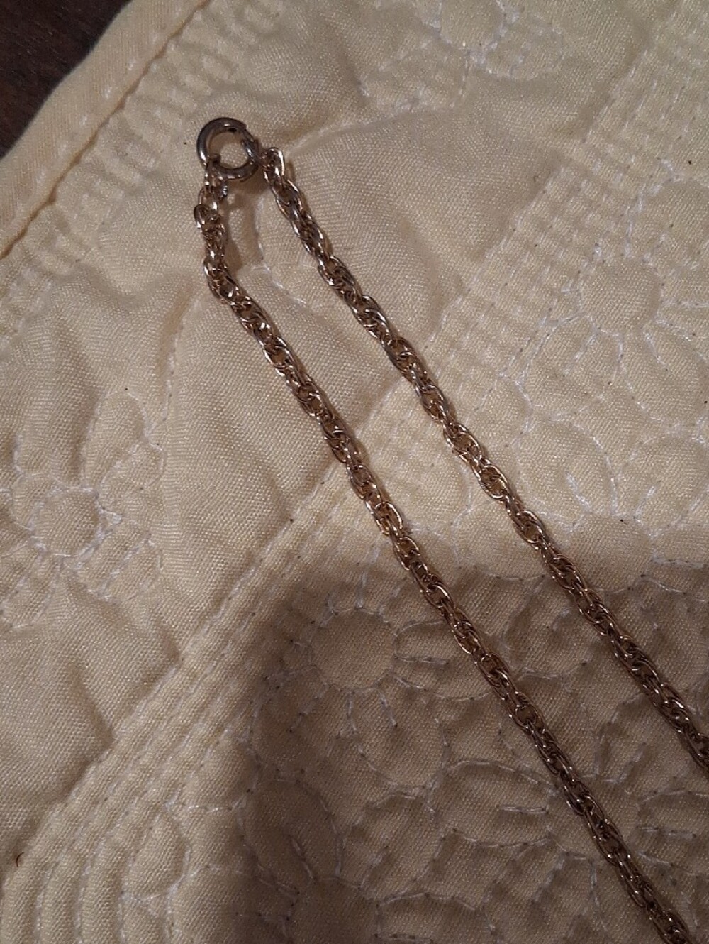 Goldtone Rope Chain Necklace - Picture 2 of 2